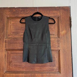 Theory Leather Sleeveless Top (LIKE NEW, UNWORN)